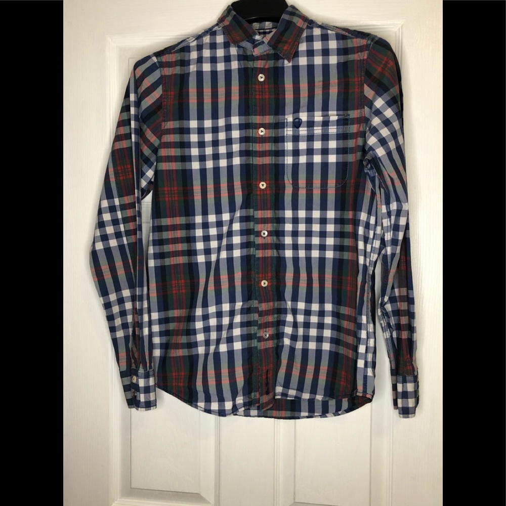 Ben Sherman plaid button down shirt